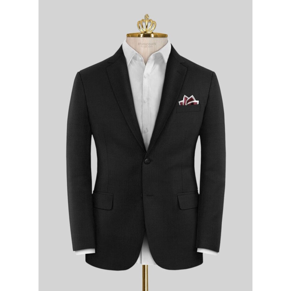 NWT Studiosuits Mens Size 42 SHORT 42S Pure Wool Two-Button Blazer Jacket NEW